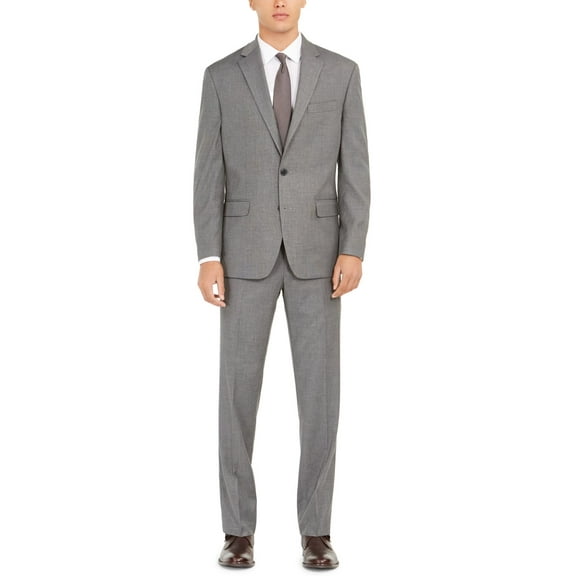 Club Room Men's Classic-Fit Stretch Suits, Light Grey, 44 SHORT