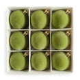 thumbnail image 3 of LEFXSMR Christmas Balls, 9pcs 3.15" Velvet Solid Christmas Ornaments Set, Hanging Christmas Decorations for Xmas Tree Mantel Porch Home Decor, 3 of 3