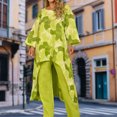 thumbnail image 4 of Atuendos Informales Trajes casuales Mujer Longitud total Asimétrica Suelta Primavera Verano (Amarillo M) Cgtredaw para Mujer Amarillo T M, 4 of 6