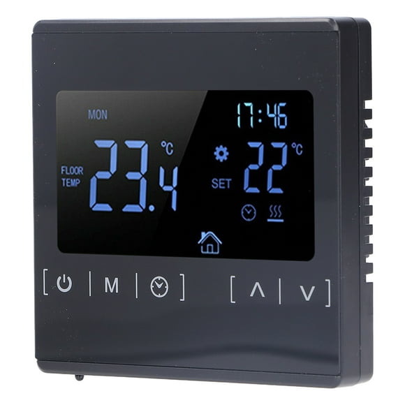 Touch Screen Thermostat, Automatic Sensitive AC85V-240V Multipurpose Smart Temperature Controller Antifreeze Safe  For Electric Heating System