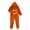 Orange_09, variant on Axiiglly Halloween Jumpsuits for Women Flannel Long Sleeve Hooded Pumpkin Print Loungewear Casual Loose Party Jumpsuits S-2XL