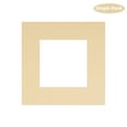 thumbnail image 2 of Tan Acid Free 7x7 Square Picture Frame Mat with White Core Bevel Cut for 5x5 Pictures - Fits 7x7, 2 of 3