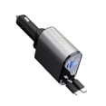 thumbnail image 4 of Cargador Rápido para Coche Pantalla Digital Retráctil 120W Encendedor Cigarrillos en Interfaz USB Y Tipo C, 4 of 5