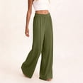 thumbnail image 4 of Besolor Womens Wide Leg Pants Elastic High Waisted Casual Loose Loungewear Workout Athletic Gym Yoga Trousers, 4 of 6