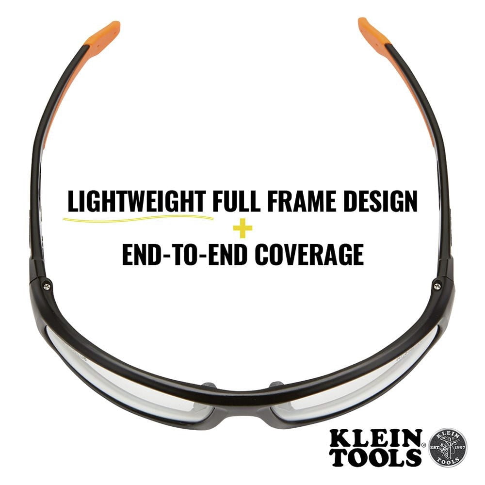 Professional Full Frame Safety Glasses - Clear Lens