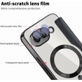 thumbnail image 3 of KOMI Premium PU Leather Wallet Flip Case for Google Pixel 9A - Business Classic Solid Color, Magnetic TPU Shell, Wireless Charging Black, 3 of 4