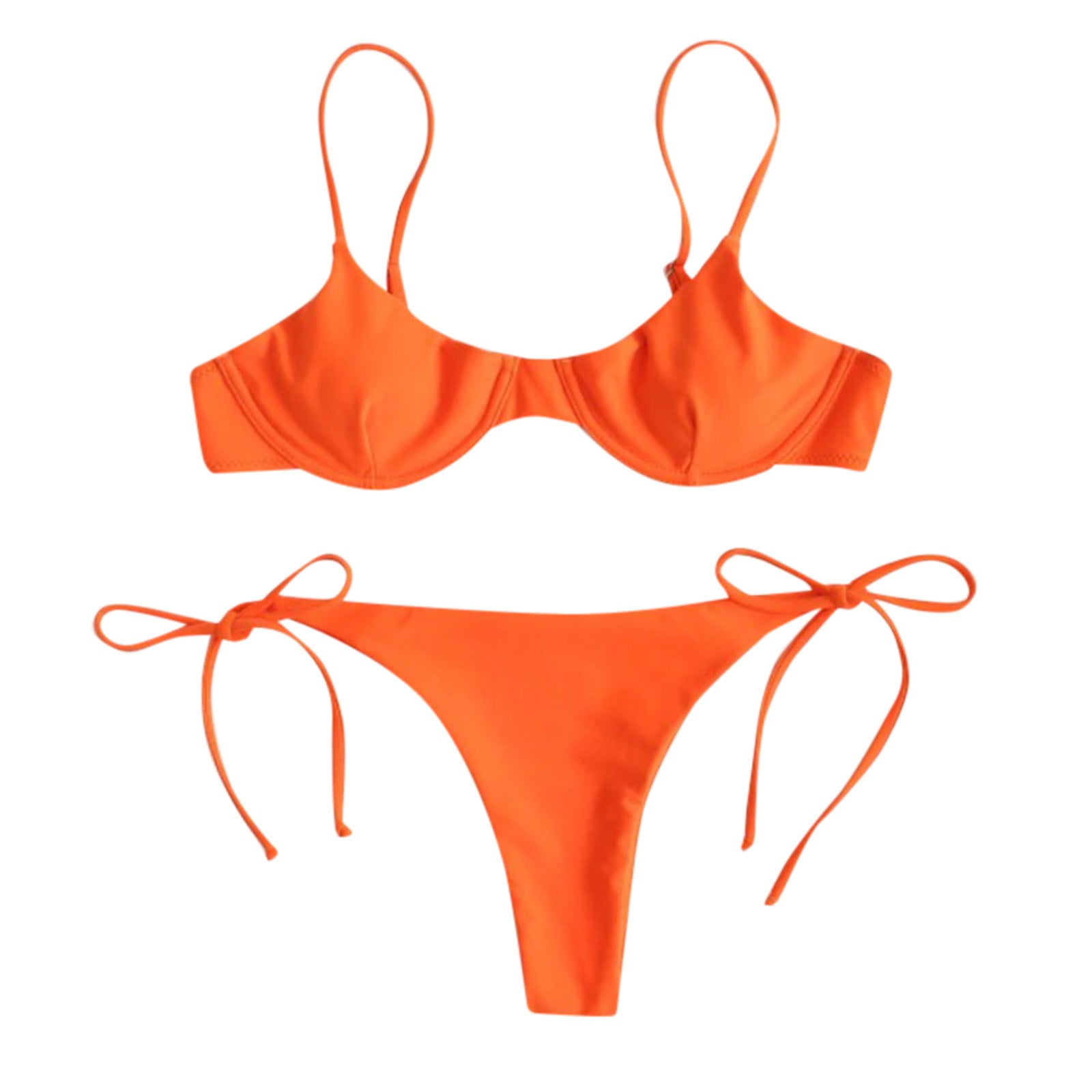 JDEFEG Sunflower Bikini Top Sleeves Set Padded Beachwear Swimsuit Women ...