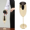 thumbnail image 1 of Gobelet à Vin en Métal Élégant en Acier Inoxydable pour Fête Mariage Banquet, 1 of 8