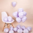 thumbnail image 3 of Globos biodegradables 100 piezas rosa 12 pulgadas en forma de corazón, flotador de helio de látex natural extra fuerte espesado (púrpura), 3 of 5