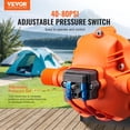 thumbnail image 3 of Bomba de diafragma VEVOR 12V 11.36 L/min, 3 cámaras 40-100 PSI, 3 of 9