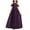Brown, variant on Girl's Maxi Gowns Solid Color Off-Shoulder Junior Bridesmaid Dresses, Comfortable Chiffon Performance Elegant Party Long Dress Kids Maxi Dress with Sleeves Beige 4-5Y