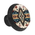 thumbnail image 2 of Art Vintage Western Pattern Design 35MM Round Glass Cabinet Knobs, Kitchen Knobs for Drawer Dresser Cupboard Wardrobe Modern Pulls Handles Hardware, Set of 12, 2 of 6
