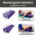 thumbnail image 2 of Sol Living Yoga Bolster Pillow Rectangular Meditation Cushion Cotton Meditation Accessories for Restorative Yoga Meditation Pillow Yoga Pillow Firm Body Pillow Bolster Pillow for Legs Removable Cover, 2 of 6