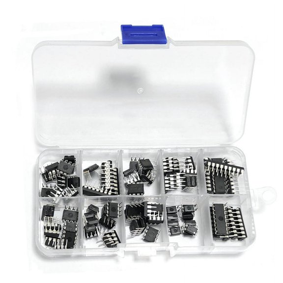 85PCS 10 Specifications IC NE555 LM324 Integrated Circuit Chip Kit C5186