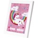 thumbnail image 1 of Kit de pintura de diamantes Unicornio con marco de madera Diamond Arts, 1 of 5