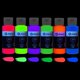 thumbnail image 3 of Pintura acrílica Artecho Neon Paint de 6 colores, 60 ml (2 oz) para decoración, pintura artística, manualidades para exteriores e interiores, suministros para lienzo, piedra y madera, pigmentos ricos, 3 of 8