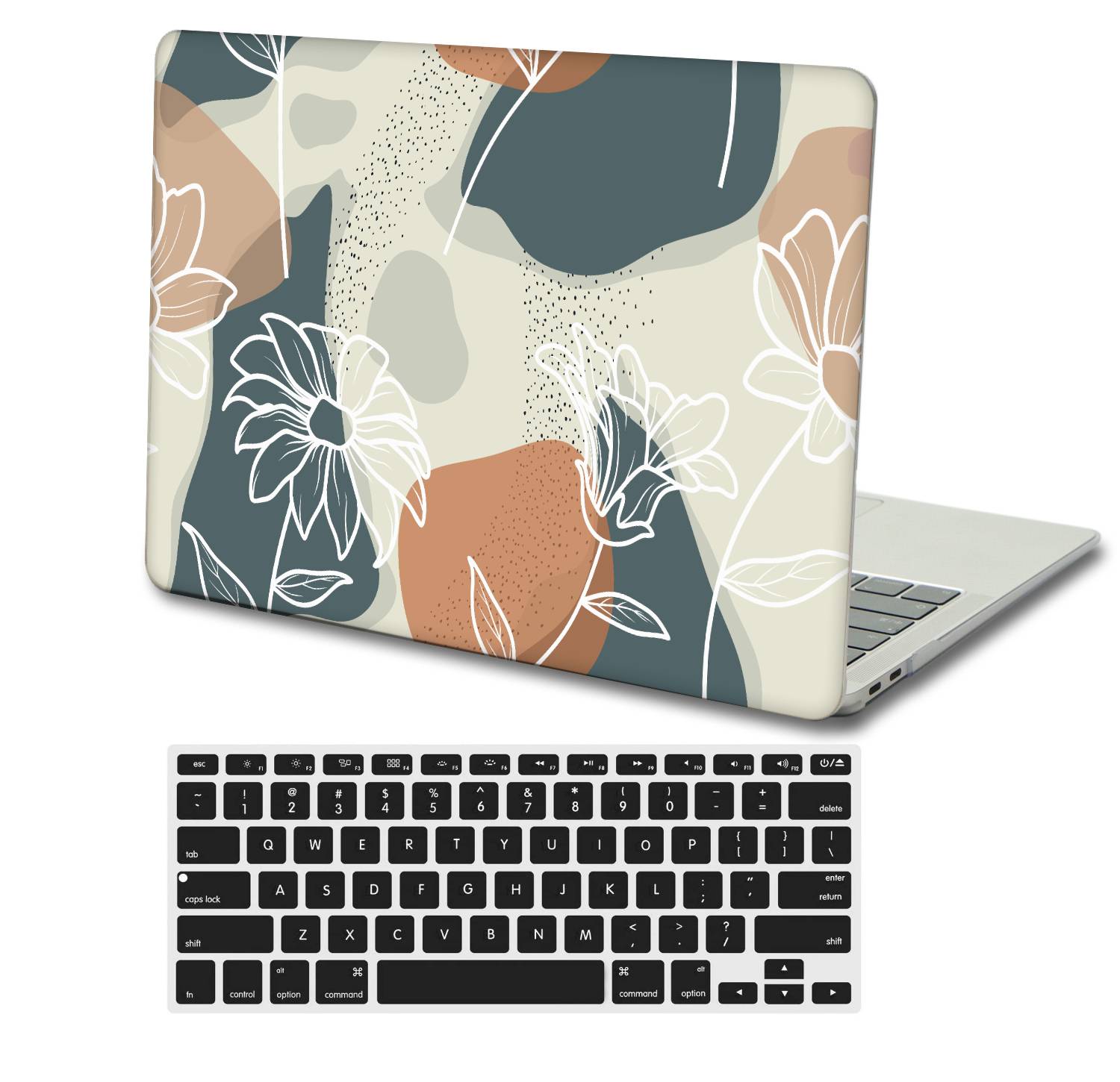 Hard Protective Case for MacBook Air 13.6 inch 2022 A2681 M2 & Black