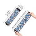 thumbnail image 2 of Goofa white Skull daisy in water Pattern Non Slip Socks with Grips for Elderly, Crew Socks Yoga Hospital Socks Cushioned Sole Gripper Socks for Men Women, 2 of 5