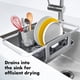 thumbnail image 4 of Estante para secar platos OXO Good Grips, extensible sobre el fregadero, 4 of 6