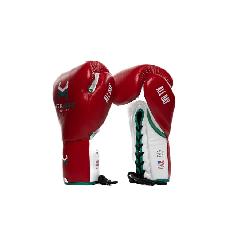 Hit N Move Boxing Gloves - All Day Pro Balance 16oz Red - Lace Up