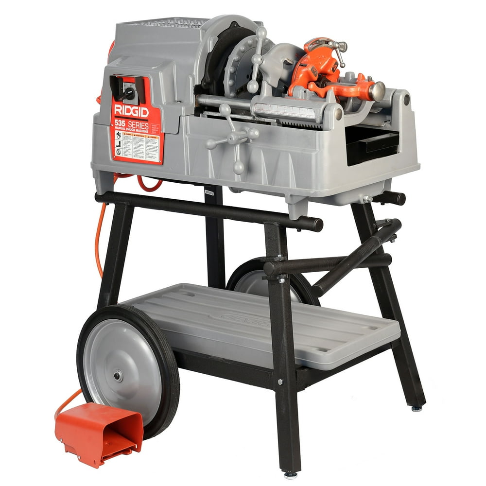 RIDGID 535 Pipe Threading Machine V3 & 150A Cart 93287 (Reconditioned