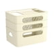 thumbnail image 1 of Caja de almacenamiento para enrutador, estuche para guardar cables de alambre para sala de estar, oficina, decoración del hogar Beige 3 Niveles, 1 of 9