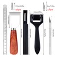 thumbnail image 4 of yuksok Leather Skiver Set Craft Tool Leathercraft Accessories Cutting Sharp Skiver, 4 of 9