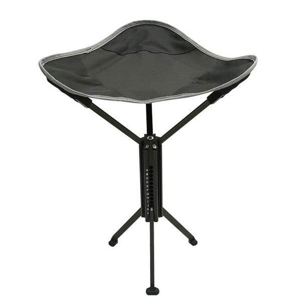 Taburete de camping plegable, silla pequeña, compacto y ligero, trípode de pesca, taburete plegable portátil para picnic, pesca, playa y jardín.