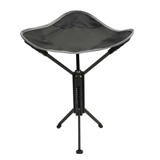 koolsoo Camping Stool Aluminum Alloy Portable Folding Stool for Queuing Travel Patio
