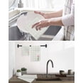 thumbnail image 5 of Pink Spring Floral Kitchen Dish Towels for Drying Dishes Set of 2, Tulip Yellow Plaid Summer Botanical Waffle Weave Microfiber Hand Tea Bathroom Towels Quick Dry & Absorbent Towel 12x12, 5 of 7
