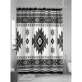 thumbnail image 5 of Boho Shower Curtain, Southwest Aztec Pattern Bathroom Decor Curtains Set with Hooks, Gray Waterproof Fabric Home Accessories， Stall 36 X 78 Inch, 5 of 6