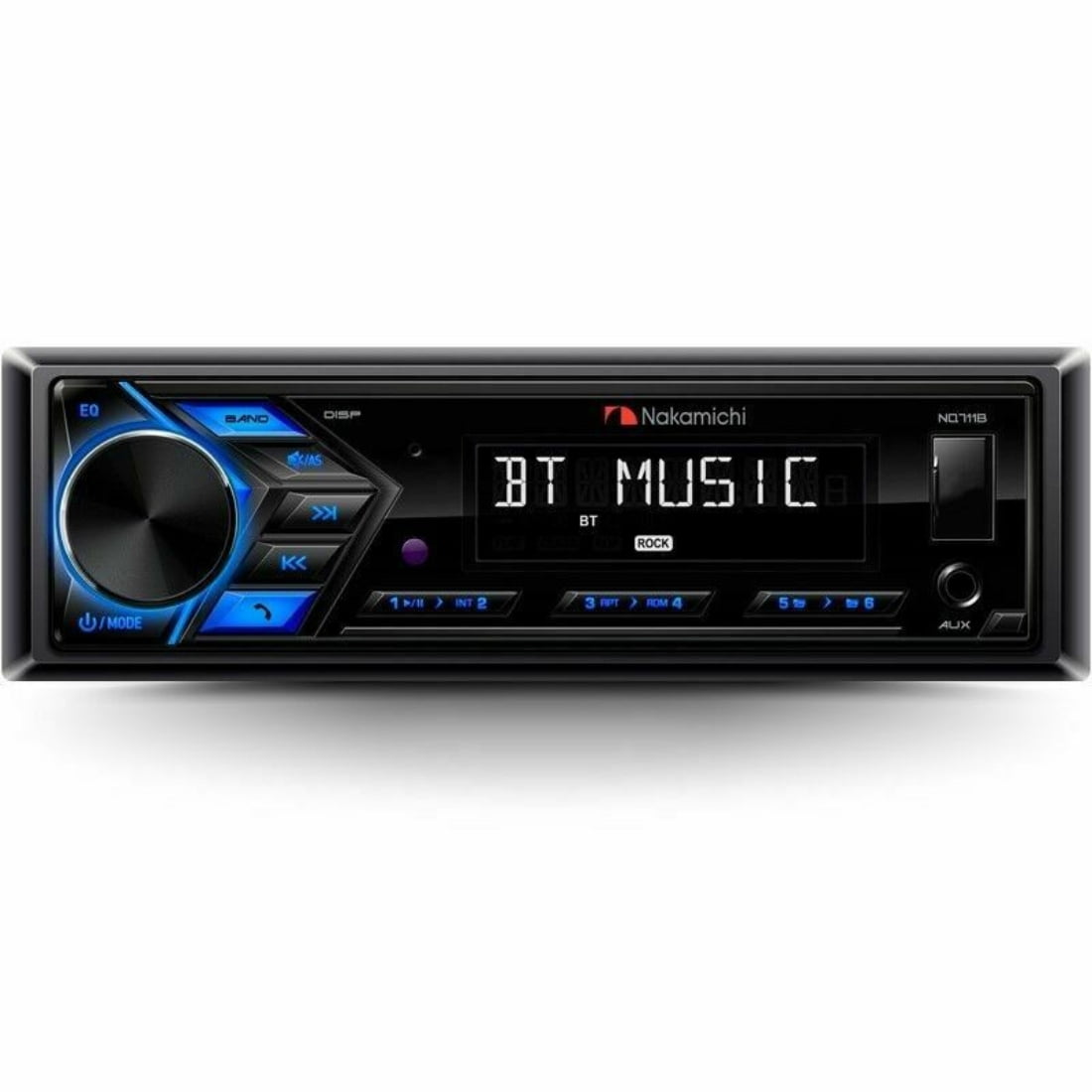 NAKAMICHI NQ711B Single-DIN Bluetooth USB AUX Audio Car Stereo