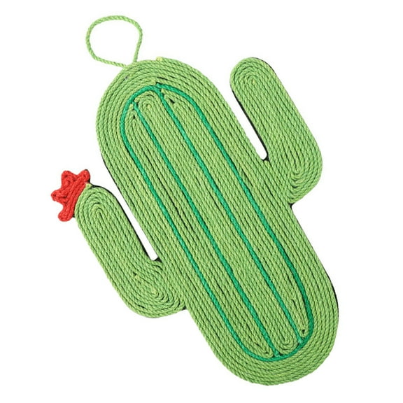 Soimiss Green Cat Scratch Pad with Hanging Rope Protects Furniture for Pet Use