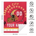 thumbnail image 5 of Kansas City Custom Throw Blanket 60 * 80, Throw Blankets Printed with Any Name and Number for Men Women, Personalized Football Gifts for Fans, 5 of 6