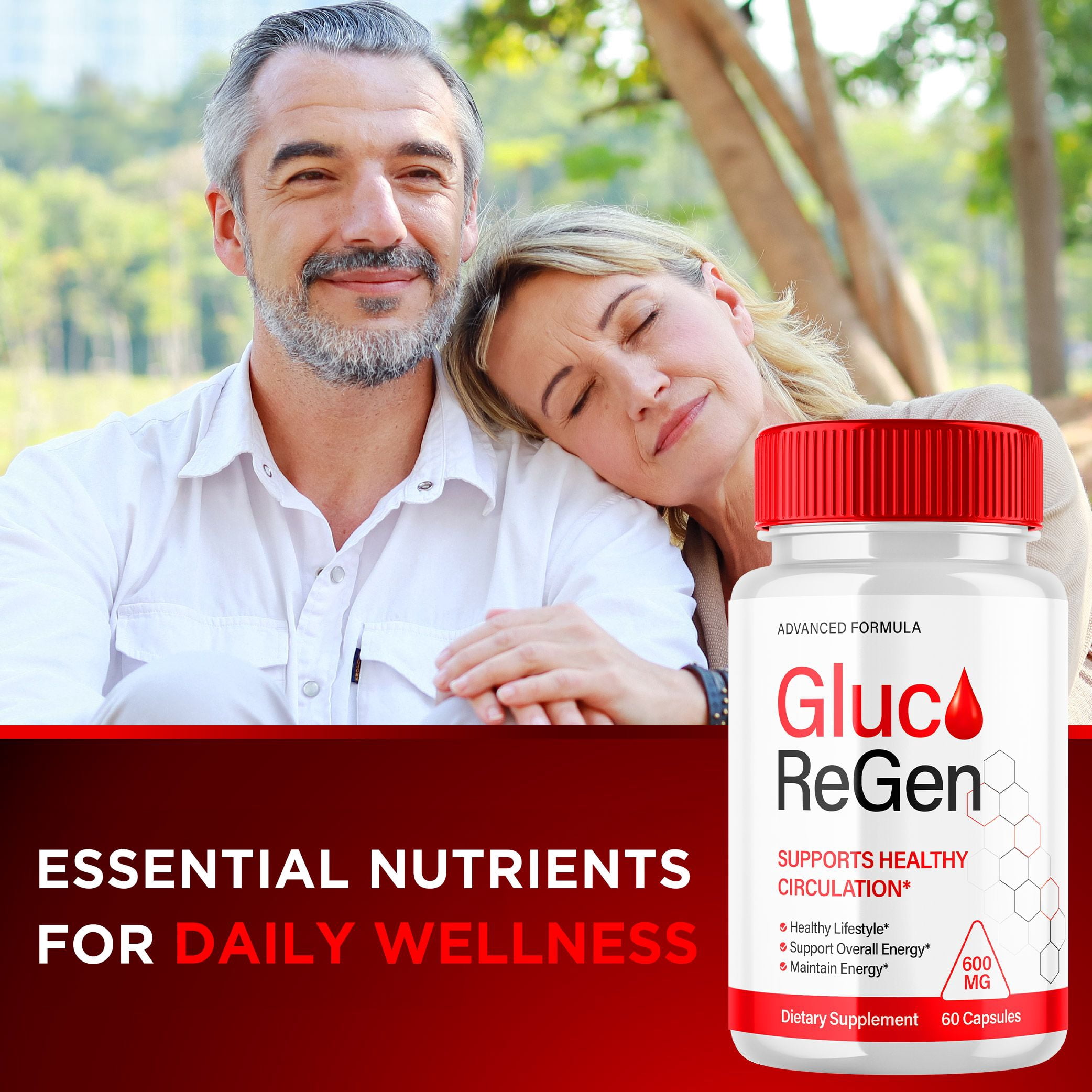 Gluco ReGen Advanced Glycogen Supplement All Natural Circulation Support 180 Capsules