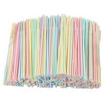 thumbnail image 2 of TUOBARR 800 Plastic Drinking Straws 8 Inches Long Multi-Colored Striped Bedable, 2 of 5