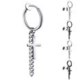 thumbnail image 4 of Boucle d'Oreille Pendante Croisée Unisexe Mode Sans Perçage Pendentif Boucle d'Oreille, 4 of 10