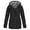Z1 Black, variant on REDARER Girls Lined Raincoat, All Weather Hooded Windbreaker for Kids, Warm Windproof Softshell Jacket,Size:9-10 Years