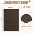thumbnail image 2 of Uxcell Full Grain Leather Sheet 11.8" x 7.8" Natural Cow Leather Pieces Leather Fabric for DIY Craft Furniture Office Belts Book Covers, Coffee 6Pcs, 2 of 6