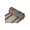 thumbnail image 2 of Shop our 10" Wide Matte Border Stripe Mesh Ribbon: Red, White & Blue, 2 of 3