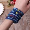 thumbnail image 3 of Fashion 6x/set Autism Awareness Bracelets Blue Inspirational Silicone Wristbands, 3 of 5