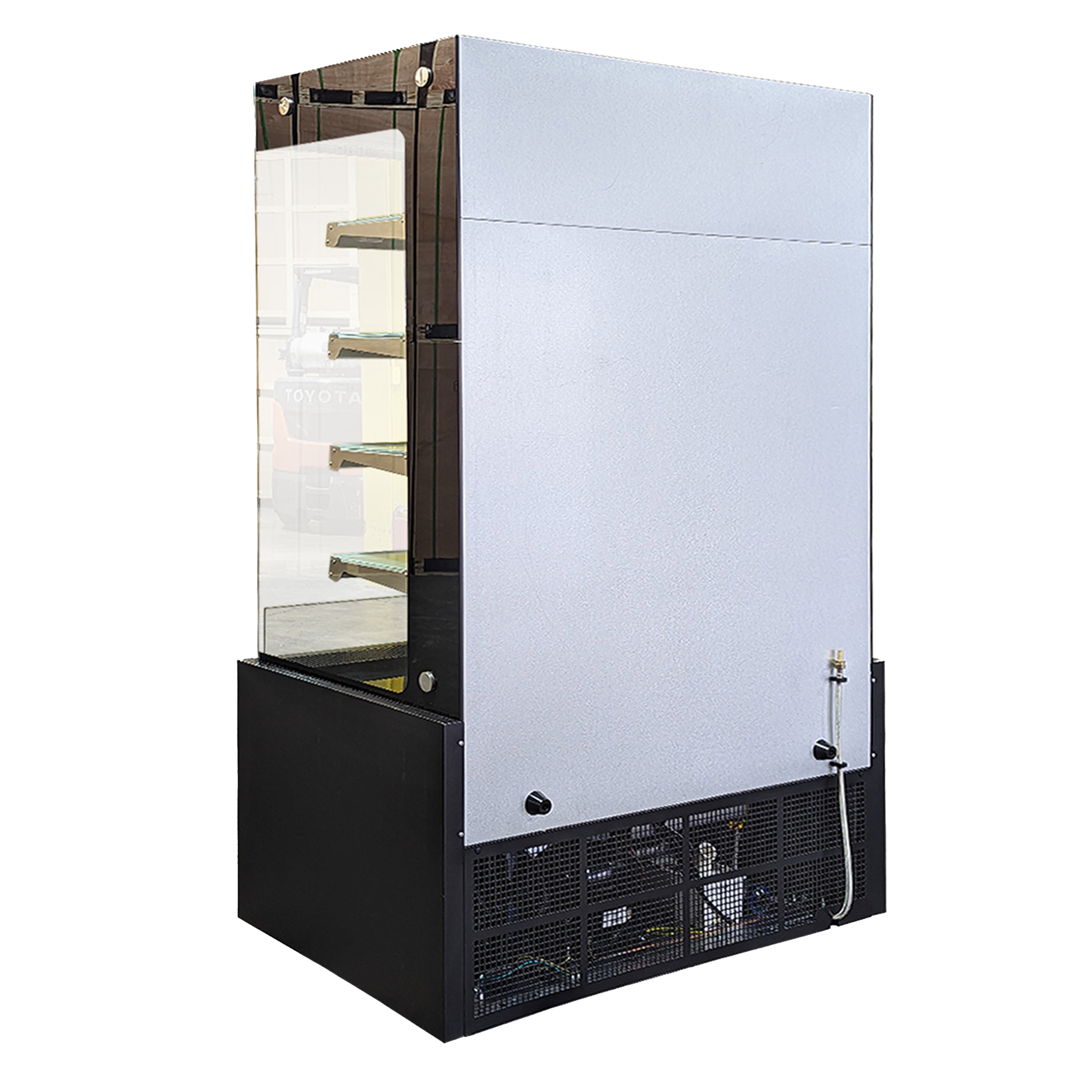 48 in. Commercial Open Air Merchandiser Refrigerator Cooler, Grab and Go Vertical Display Cooler ETL NSF