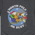 thumbnail image 3 of Garfield - North Pole Or Bust - Toddler And Youth Short Sleeve Graphic T-Shirt, 3 of 5