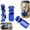 Blue, variant on Circular Saw Guide, Faster Accurate Layout, Universal Compatibility for Circular Saw, Framing Square, Hexagonal, Carpentry, Rafter Layout