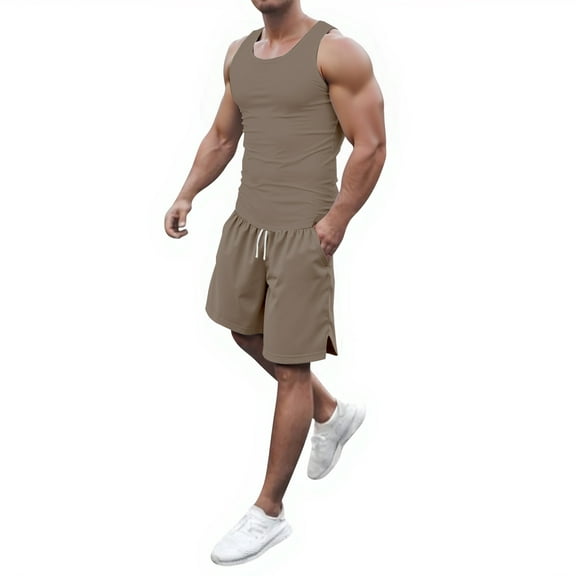 Men Summer Outfits Suit Clothes Men Mens Two Piece Suit Teen Custom Jackets for Men Full Body Workout Young Man Kan Sui Roaring 20s Suits for Man in Suits Men's Daily Use Casual Khaki XL