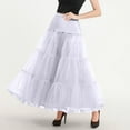 thumbnail image 5 of Weiqiqre Womens Skirts Ankle Length Petticoats Long Plus Size Wedding Slips Crinoline Underskirt for Prom Evening Wedding Dress, 5 of 9