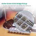 thumbnail image 6 of 204 Pcs Guitar Screw Kit 9 Types Assortment Set with Springs for Electric Guitar Bridge Pickup 3633, 6 of 8