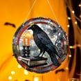 thumbnail image 5 of PILE Halloween Home Decor Halloween Crow Acrylic Doors And Windows Wall Hanging Pendants Scene Decoration, 5 of 6