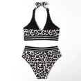 thumbnail image 3 of Bikini de mujer con control de abdomen, conjuntos de bikini push up de cintura alta, trajes de baño de pecho, traje de baño sexy, bikini de playa, 3 of 5