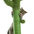 thumbnail image 2 of Vivifying 28 Inch Cactus Cat Scratching Post with Natural Sisal Ropes, Interactive Ball, Cat Scratcher for Cats and Kittens Green, 2 of 8